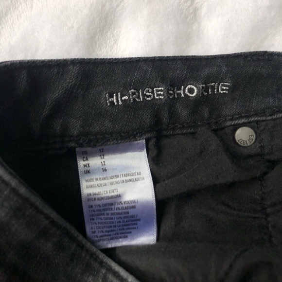 AE Black denim short shorts - Picture 4 of 4